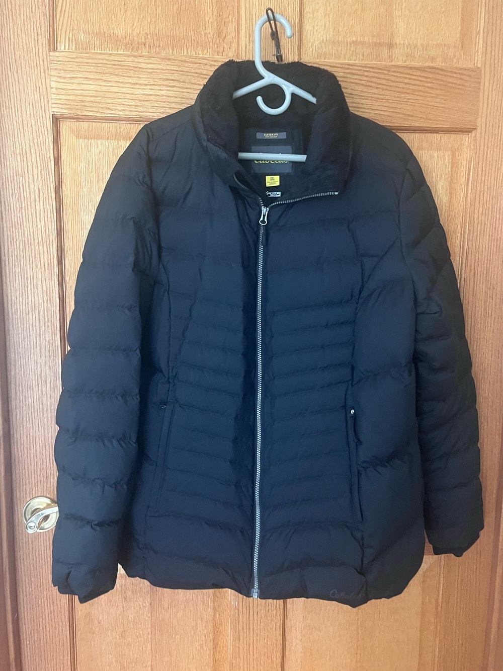 Cabelas goose Down Black Quilted Puffer Jacket - Classic Lightweight Coat